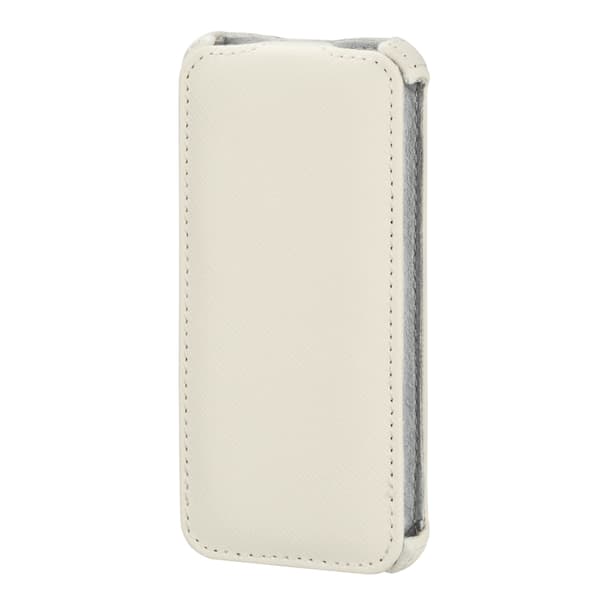 Mobiltelefoncover med flip-front, hvid - iPhone 5/5S/SE