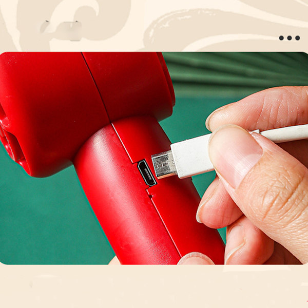 Bärbar Mini USB-fläkt Röd