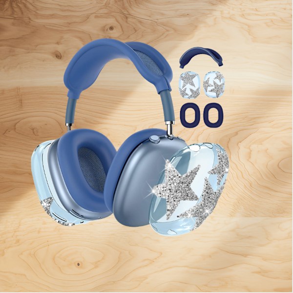 AirPods Max Beskyttelsesetui - Diamantstjernedesign Blå