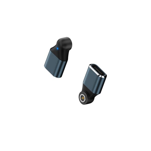 Magnetisk laddningsadapter för smart ring, N52-magnet, kortslutningsskydd, aluminiumlegering, 2-pack för NFC-ring Blue Blue
