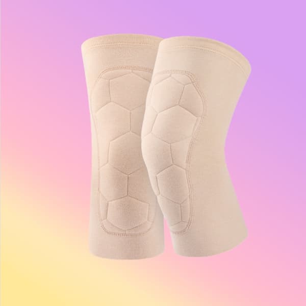 Ull Silke Dralon Termiska Knävärmare - Ledskydd & Vintervärme (Par) Beige L Beige L