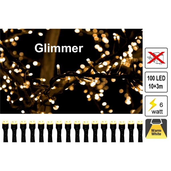 LightsOn Glimmer 10m ljusslinga 6W