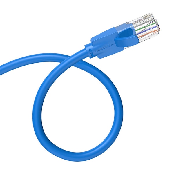 Nätverkskabel UTP CAT6 Vention IBELG RJ45 Ethernet 1000Mbps 1,5m Blå