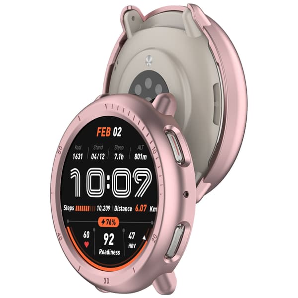 Puolikiinni PC-kotelo Amazfit Active2:lle Pink Pink