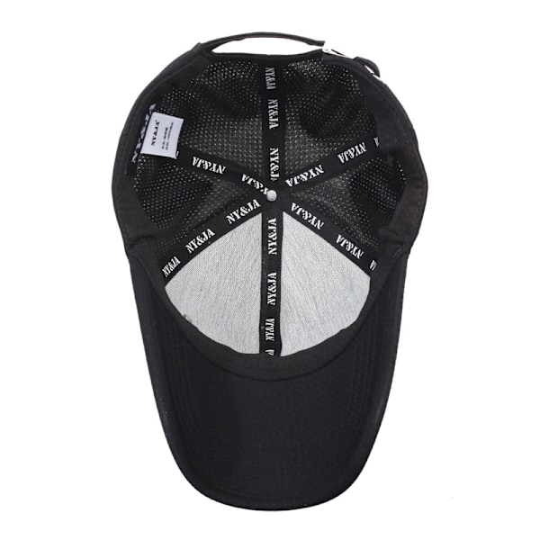 Baseball Cap - Åndbar og justerbar sommerhat Sort