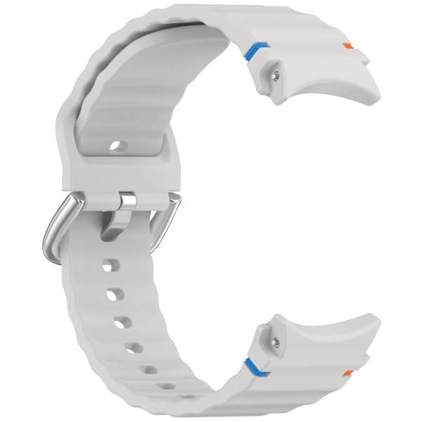 Samsung Watch 7 Wave Strap - Silverspänne (blekningsbeständig)