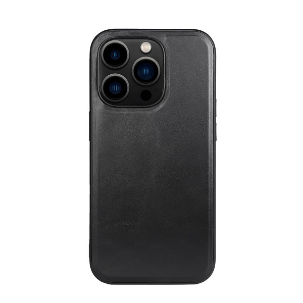 Mobilskal Läder MagSeries Svart - iPhone 14 Pro