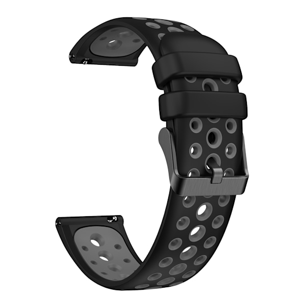 Silikonarmband för Huawei Watch 4/3, GT2, GT3 Pro Svart+grå S