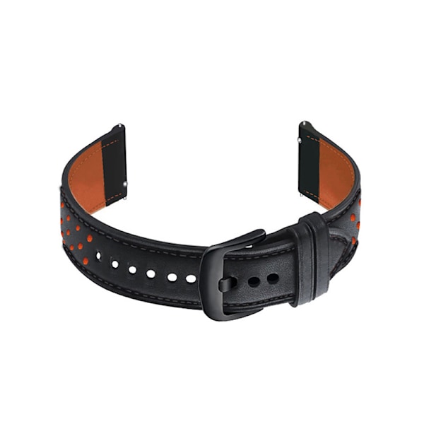 Klockarmband i Läder för HUAWEI GT3 Pro Svart 20 mm
