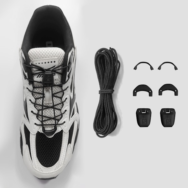 INF Salomon Quicklace snørebånd Sort M