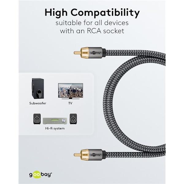 Mono RCA-kaapeli, 3 m