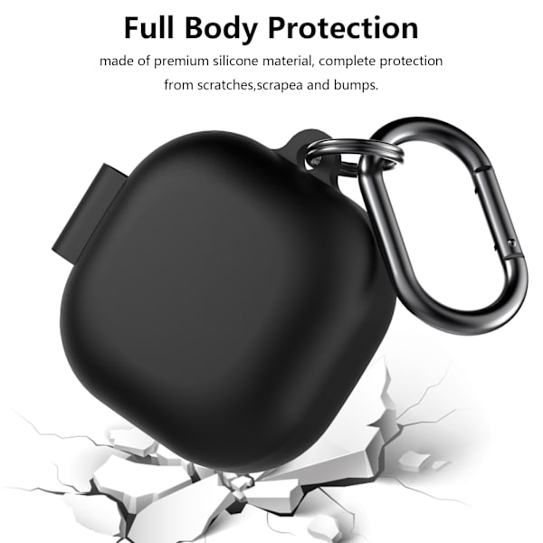 Beskyttende silikonetui til Samsung Buds Live Sort