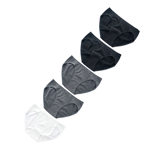 Andningsbar bomullsshorts för kvinnor, 5-pack L