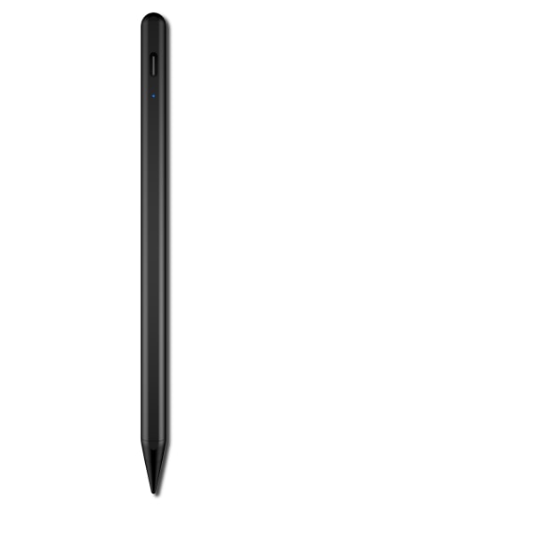 Kapacitiv penna med batteriindikator Snabbladdning för iPad Svar Svart