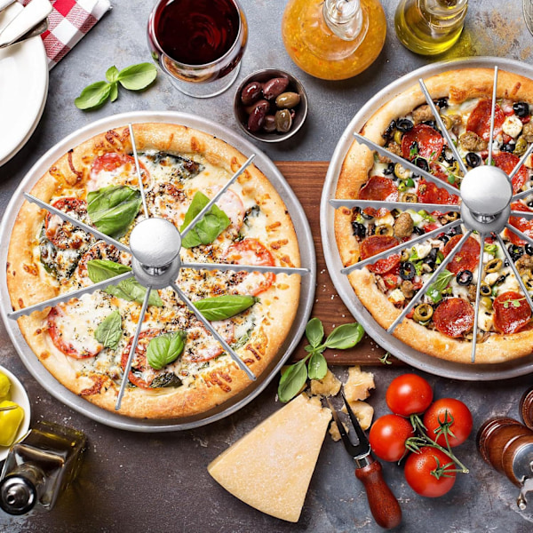 Pizzaskärare med flera tänder - Enkel skärning för perfekta pizzor