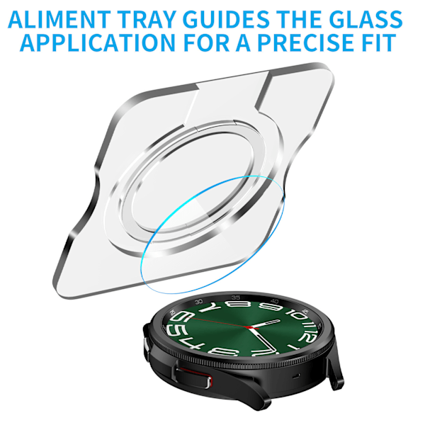 Härdat glasskydd för Samsung Galaxy Watch 6 43 mm
