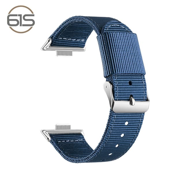 Stilfuld nylonrem til Huawei Fit 3/4/4 Pro Blue Blue