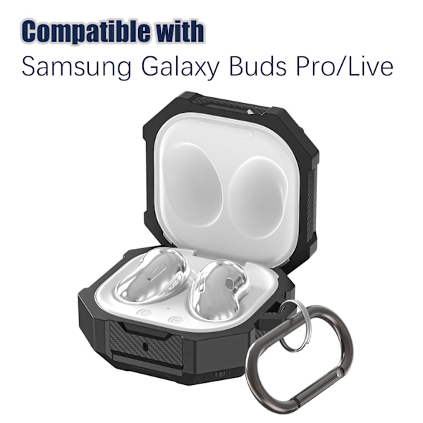 Skyddsfodral för Samsung Galaxy Buds Pro / Live Samsung Galaxy Buds Pro/Live Svart