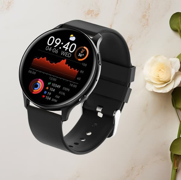 Smartwatch: Bluetooth-opkald og sundhedsovervågning Black Black