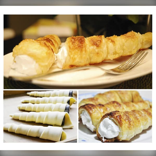 Croissanthornforme i rustfrit stål (10-pak) - Sølvfarvede bageforme, to størrelser L & S S S