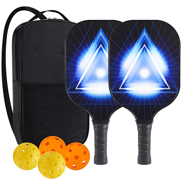 Pickleballset - Glasfiberracketar, Bollar & Väska 3