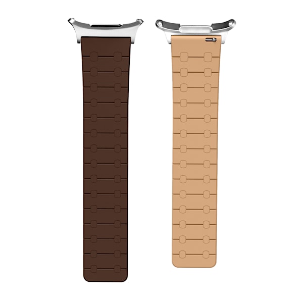 Premium Silikon Sportband för Galaxy Watch Ultra 47mm Brun