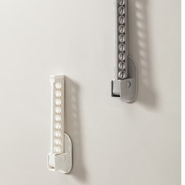 Vikbar Minimalistisk Multifunktionell Väggmonterad Torkställning - Ingen Borrning Krävs White White