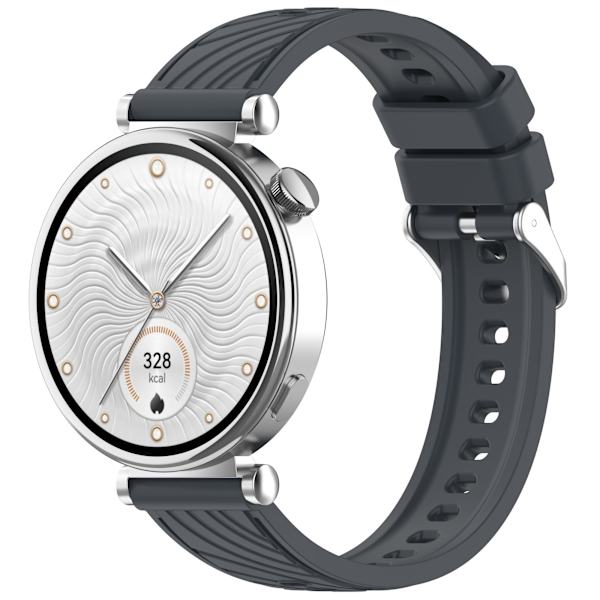 Snyggt silikonarmband för Huawei GT5/GT5 Pro - 18mm Grå