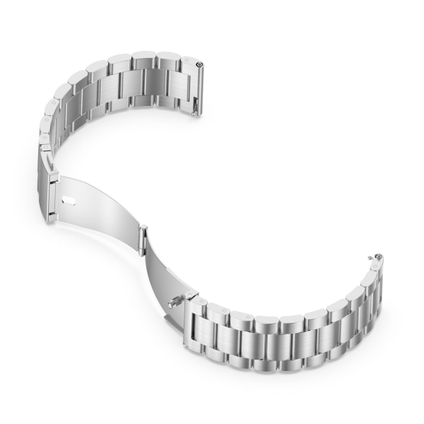 Klockarmband 22 mm Huawei Watch GT/Magic/TicWatch Pro rostfritt stål Silver