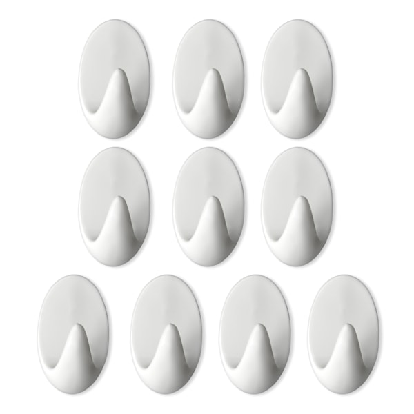 10-pack starka självhäftande väggkrokar S