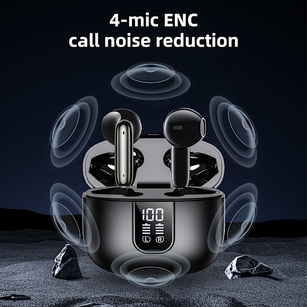 J11 Pro Hybrid Brusreducerande Bluetooth-hörlurar - Hudton