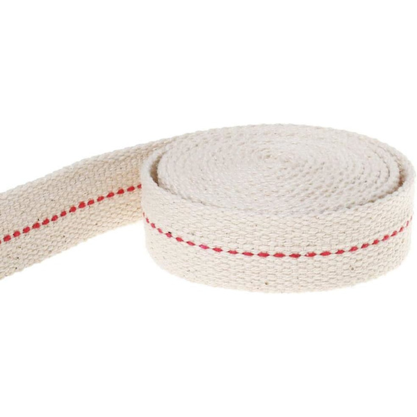 2 Rullar Platt Veke för Oljelampa Vit