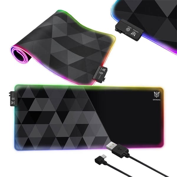ONIKUMA MP006 RGB-hiirimatto (musta)