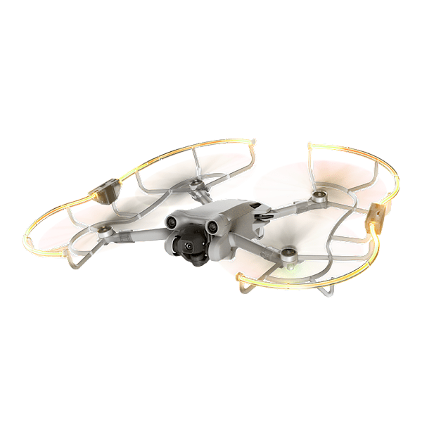 Potkurin suoja DJI Mini 3 -sarjan yölentoon LEDillä Läpinäkyvä