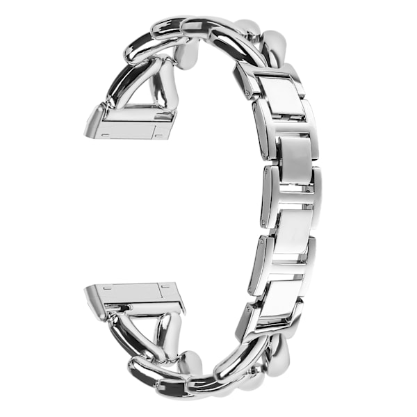 Klockarmband i Rostfritt Stål för Fitbit Versa 4 Silver