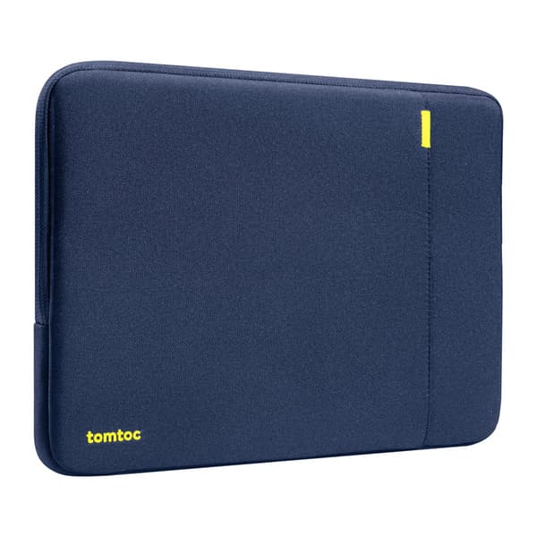 TOMTOC Defender-A13 computertaske til 14 tommer, marineblå, med 360° beskyttelse og tilbehørslomme
