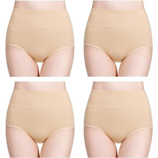 Trosor med hög midja (5-pack) Beige XL