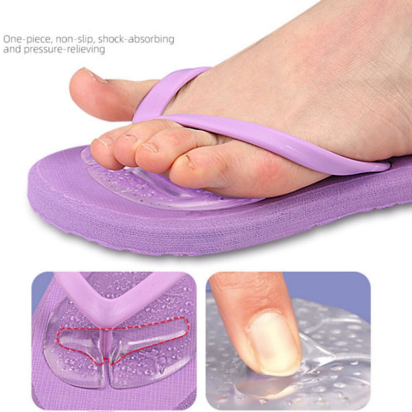 Innersulor för tofflor Flip-flops Foot Clip Sandal Innersulor Transparent