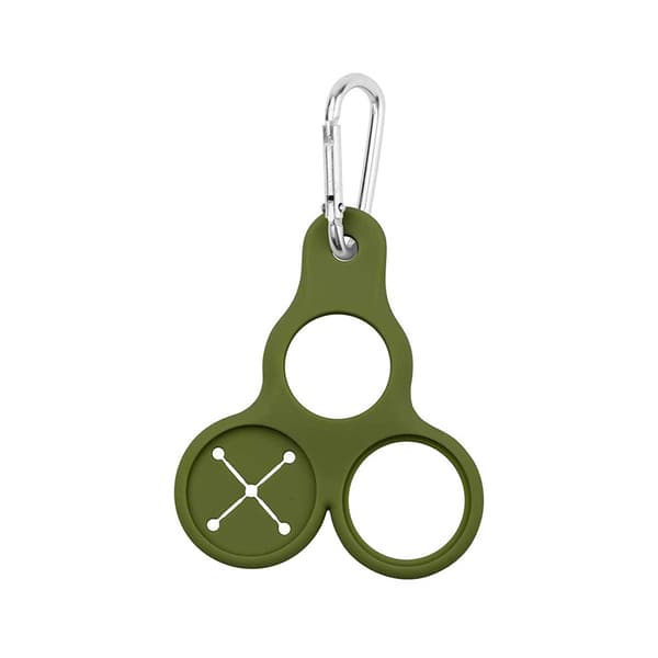 Silicone Vattenflaskhållare Clip - 4-pack Green Green