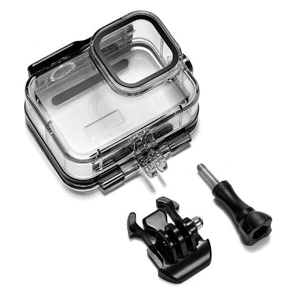 Lilla dykkerfilter med vandtæt etui til GoPro 9/10/11/12 Lyserød