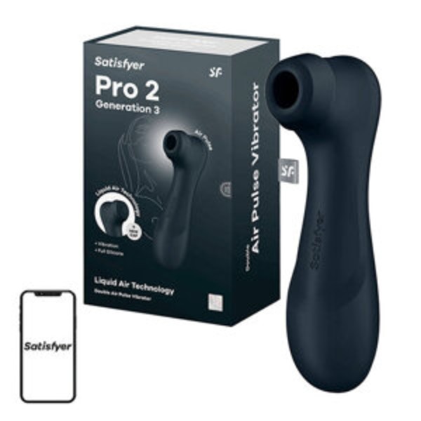 Clitoral Massager med App Satisfyer Pro 2 Generation 3 (svart)