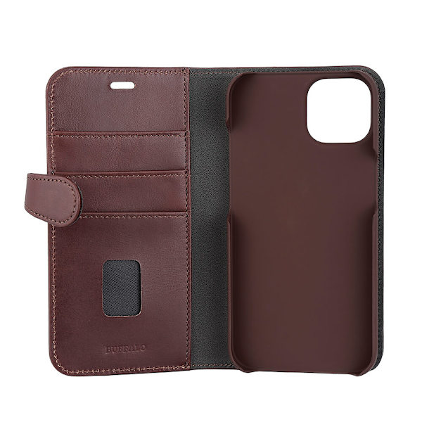 Mobilfodral 2-i-1 3 Kortfack Brun - iPhone 13/14