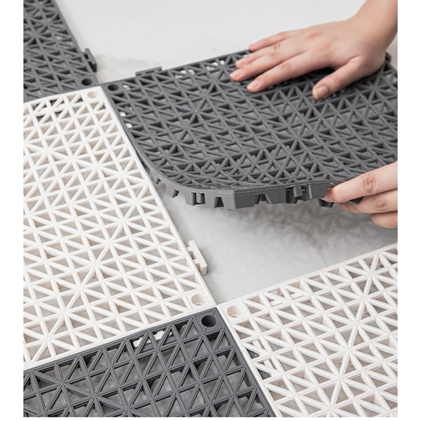 12-pack halkfria avloppsbara diskställ Grey Grey