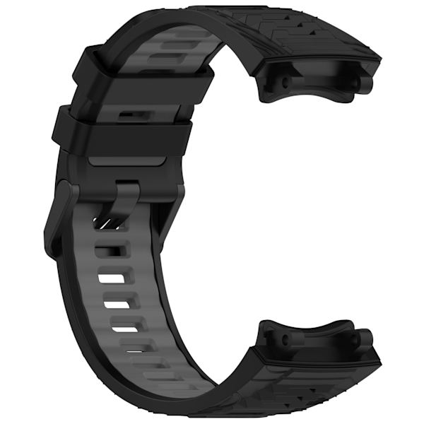 Amazfit T-REX 3 -silikoniranneke Musta + harmaa