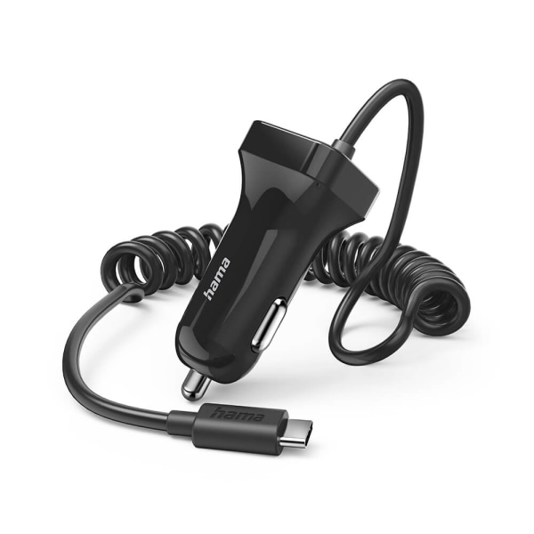 Billaddare USB-C 12W Svart Svart