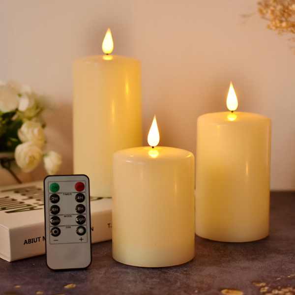 LED elektroniskt ljusset (3-pack)