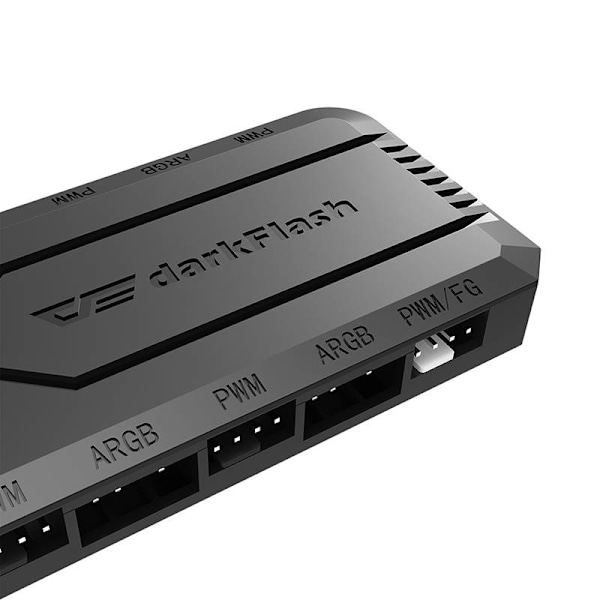 Fläktkontrollbox för dator Darkflash RC2 RGB PWM + fjärrkontroll (svart)