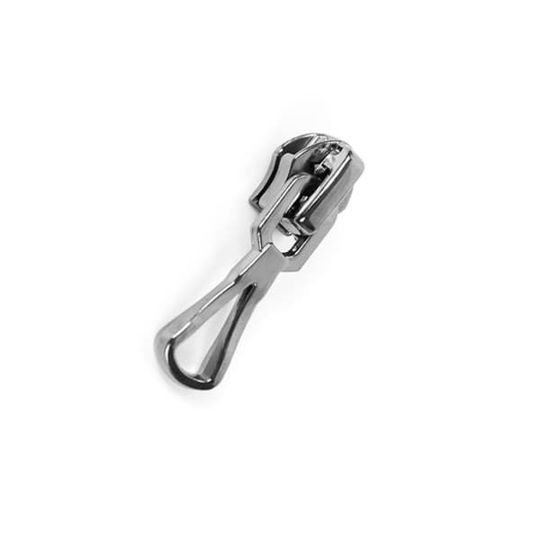 Zipper Pull Replacement kompatibelt med No.5 nylonlynlåse - 10 stk gunmetal legerings selv-låsende skyder
