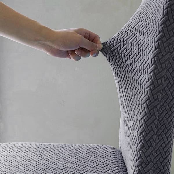 Set med Töjbara Överdrag till Stolar DarkGrey DarkGrey
