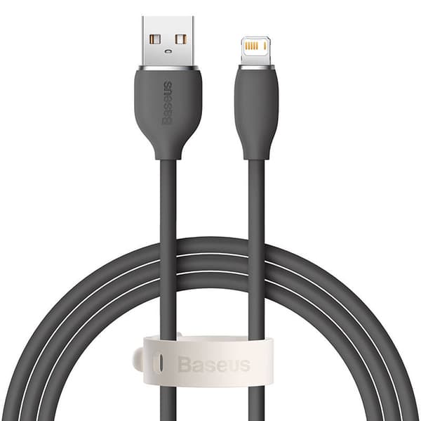 Baseus Jelly kabel USB till Lightning, 2,4A, 1,2m (svart)